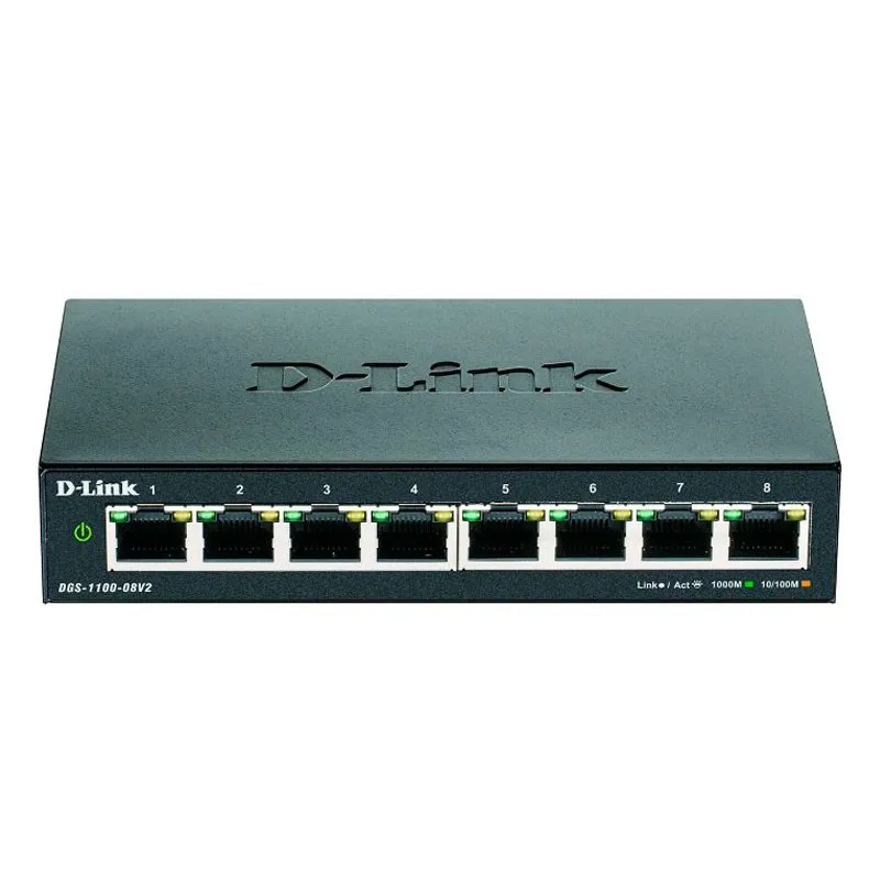 Switch D-Link DGS-1100-08V2 8 Puertos Gigabit Smart