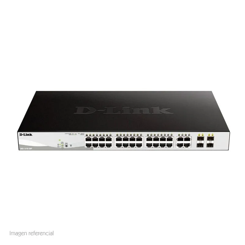Switch D-Link DGS-1210-28P 24 Puertos Gigabit PoE 193 W + 4 Combo SFP Smart Administrable — foto 3