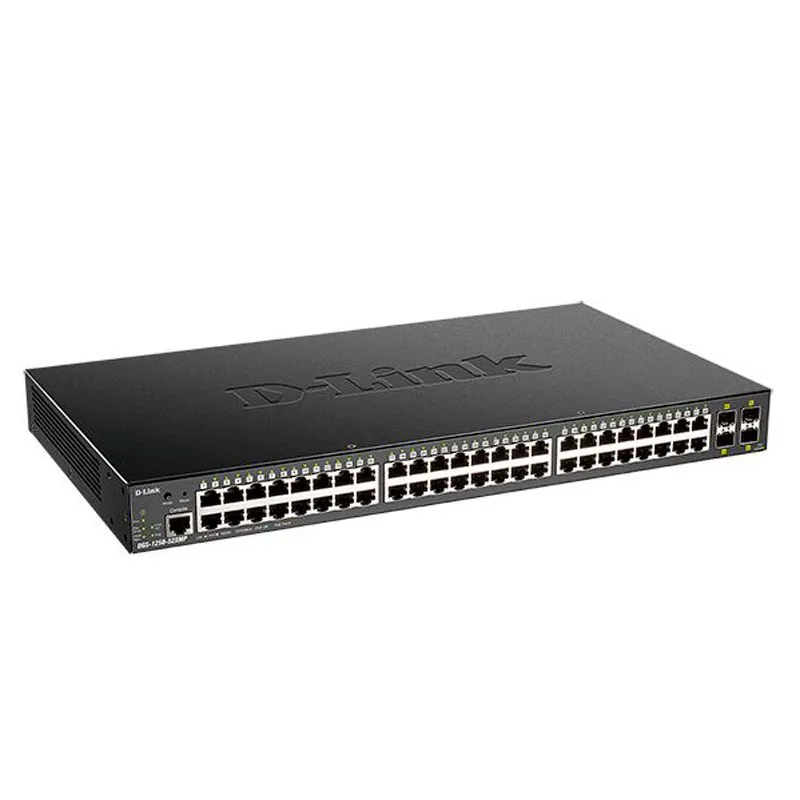 Switch D-Link DGS-1250-52XMP 48 Puertos Gigabit PoE+ 370 W + 4 SFP+ Smart