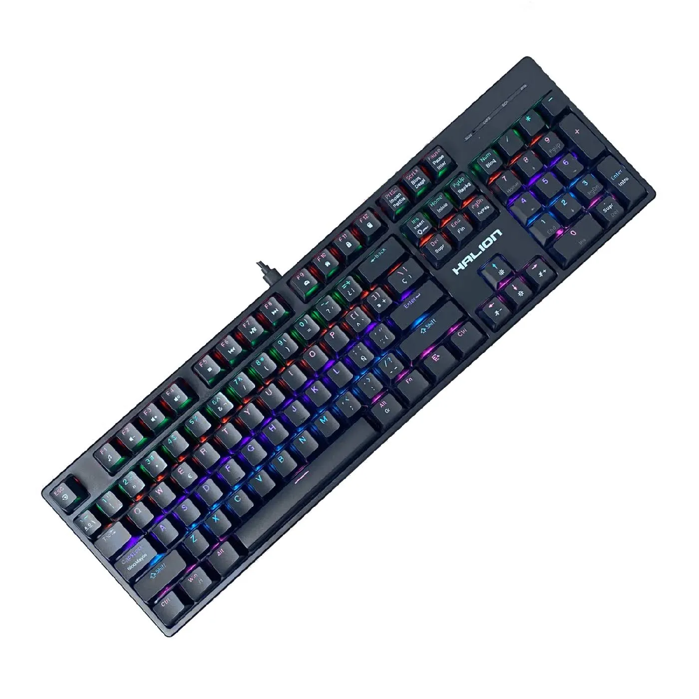 Combo Teclado y Mouse Halion Pegaso HA-861C Mecánico 7200 DPI — foto 2