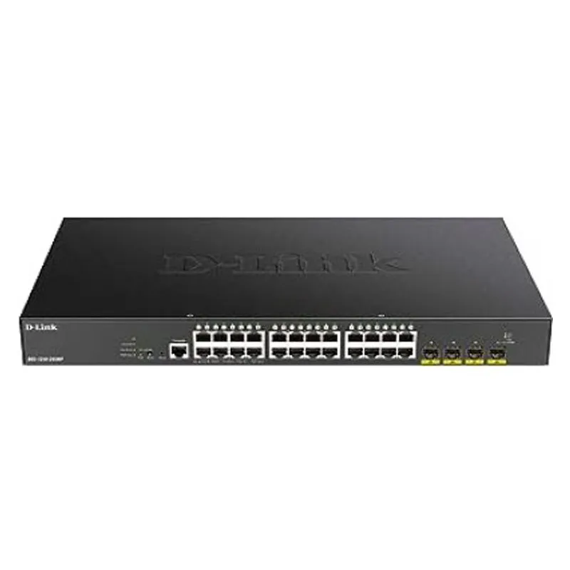 Switch D-Link DGS-1250-28XMP 24 Puertos Gigabit PoE 370 W + 4 SFP+ 10G Smart Administrable