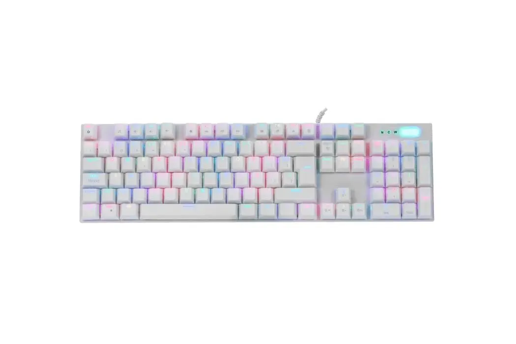 Combo Teclado y Mouse Halion Damon HA-863C Mecánico RGB Blanco — foto 2