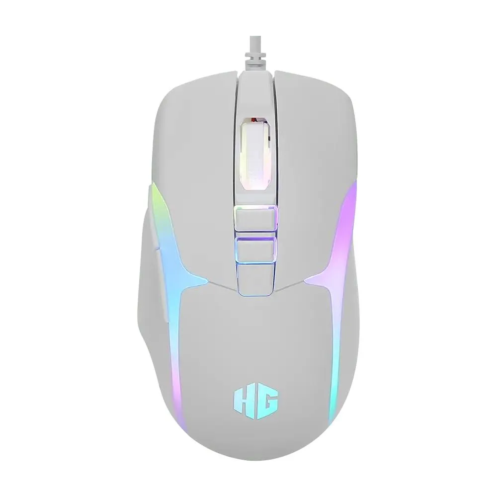 Combo Teclado y Mouse Halion Damon HA-863C Mecánico RGB Blanco — foto 3
