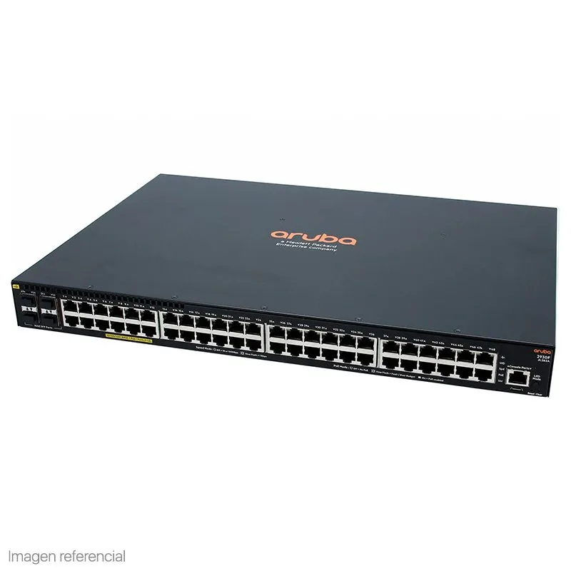 Switch HPE Aruba Networking 2930F 48 Puertos Gigabit + 4 SFP JL260A