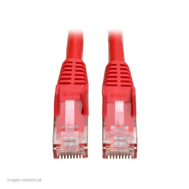 Cable de Red Tripp Lite Cat6 Snagless RJ45 2.13 m Rojo