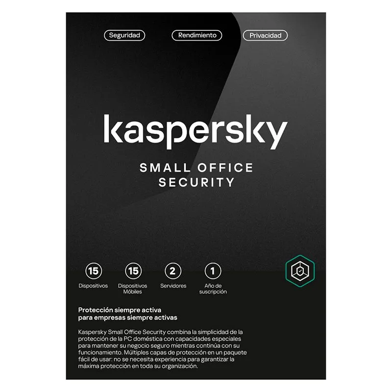 Antivirus Kaspersky Small Office Security 15 PC 1 Año Licencia Digital