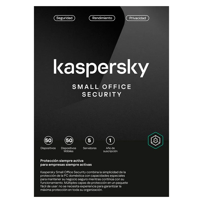 Antivirus Kaspersky Small Office Security 50 PC 1 Año Licencia Digital