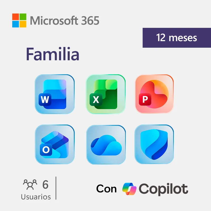 Software Microsoft 365 Familia hasta 6 Usuarios 12 Meses Licencia Digital — foto 2
