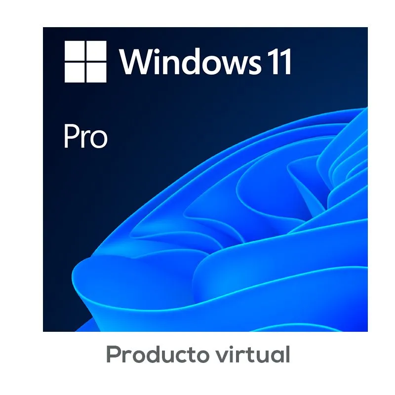 Software Microsoft Windows 11 Pro 64 bits 1 PC Multilenguaje Licencia Digital