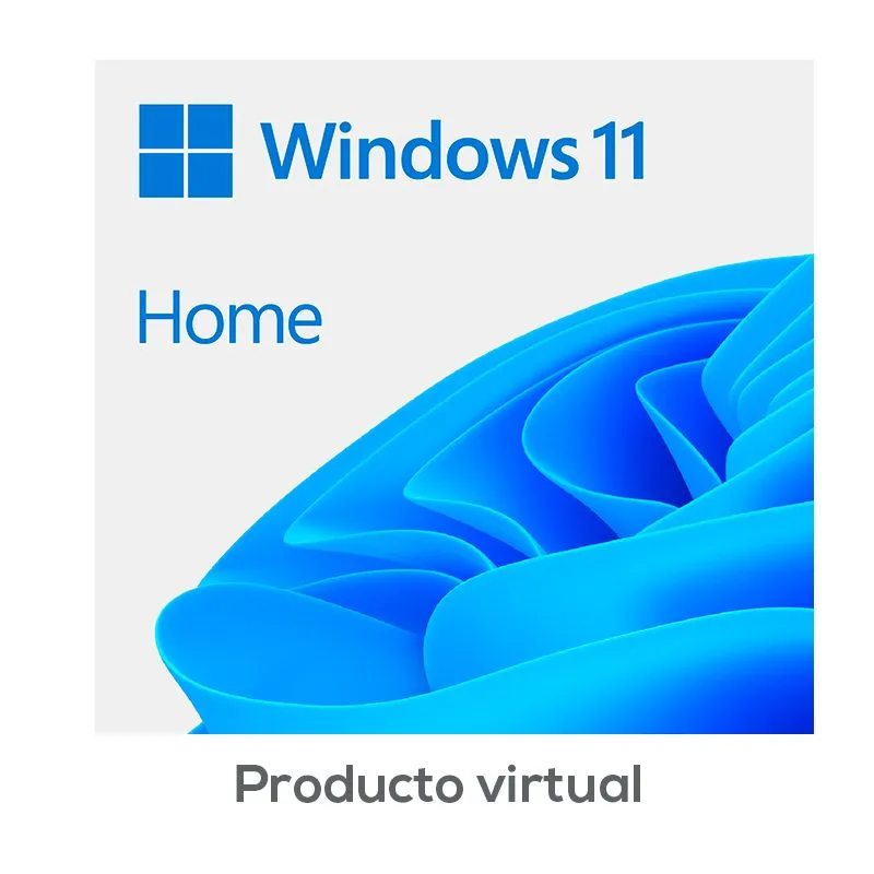 Software Microsoft Windows 11 Home 64 bits 1 PC Multilenguaje Licencia Digital
