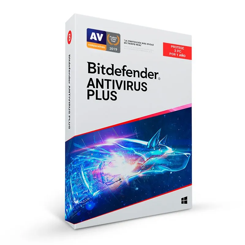 Antivirus Bitdefender Antivirus Plus 3 Dispositivos 12 Meses Licencia Digital