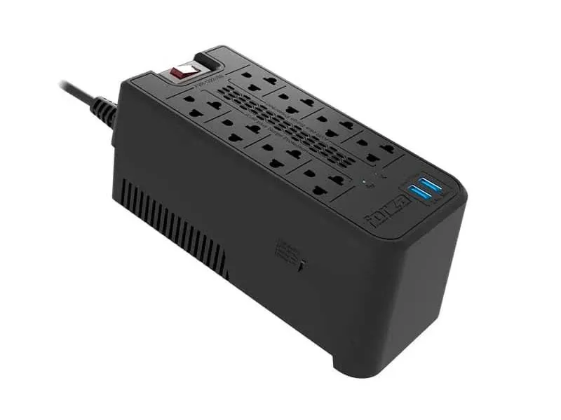 Estabilizador Forza FVR-1222USB 1200 VA 600 W 8 Tomas USB