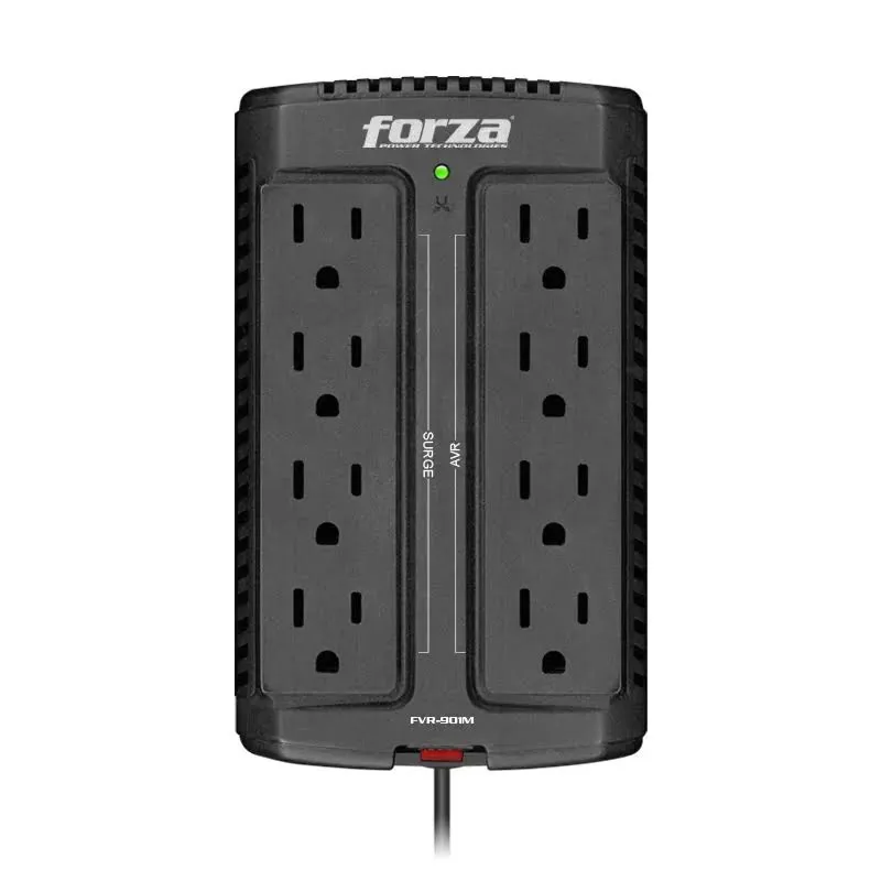 Estabilizador Forza FVR-902 900 VA 450 W 8 Tomas — foto 2