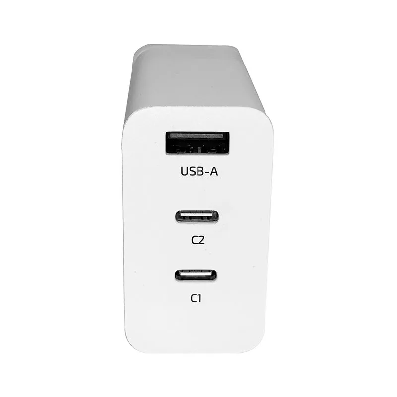 Cargador GaN Teros TE-70207W 65W con 2 USB-C y 1 USB-A Blanco — foto 3