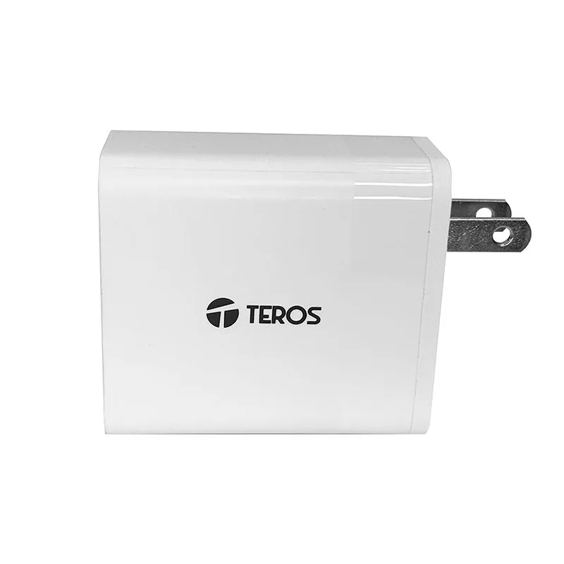 Cargador GaN Teros TE-70207W 65W con 2 USB-C y 1 USB-A Blanco — foto 2