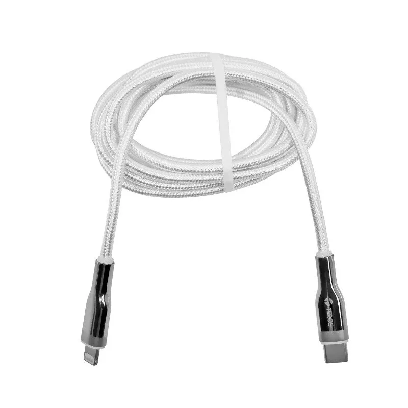 Cable USB-C a Lightning Teros TE-70212W 2 m 20W Trenzado — foto 2