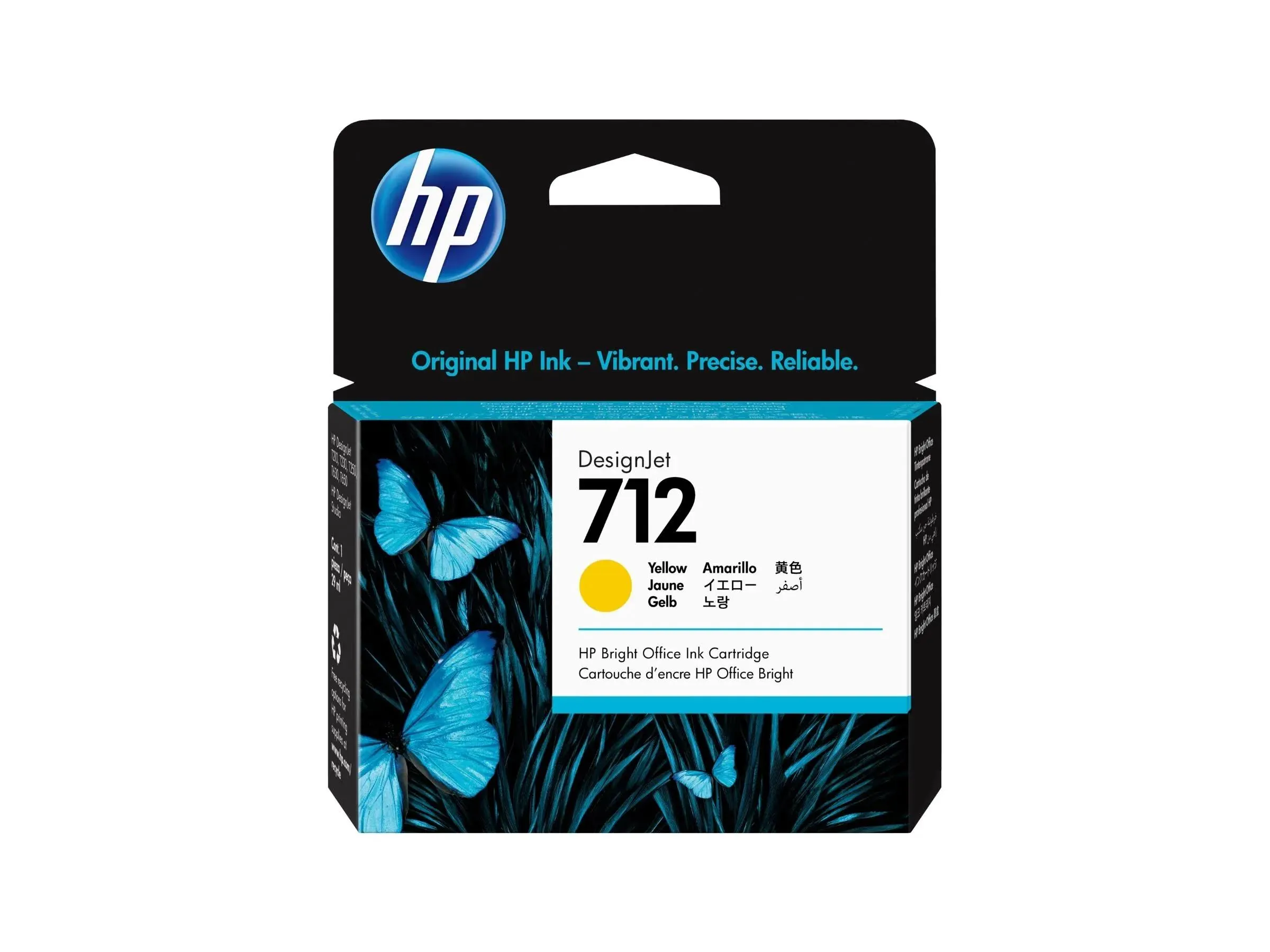 Cartucho de Tinta HP 712 3ED69A Amarillo 29ml para DesignJet