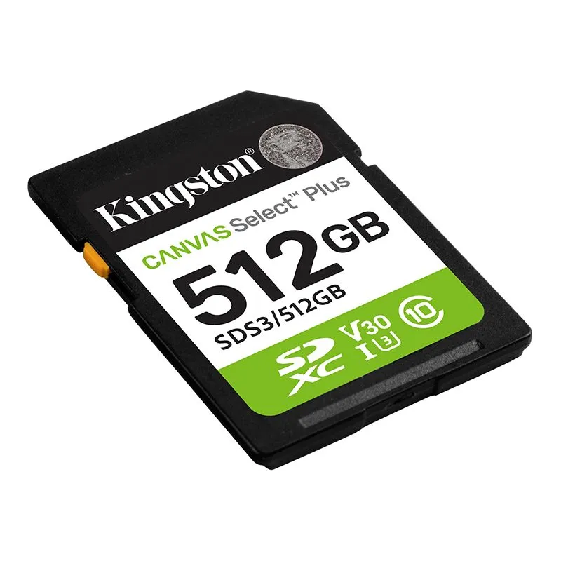 Tarjeta SD Kingston Canvas Select Plus 512GB V30 U3 UHS-I Clase 10 — foto 2