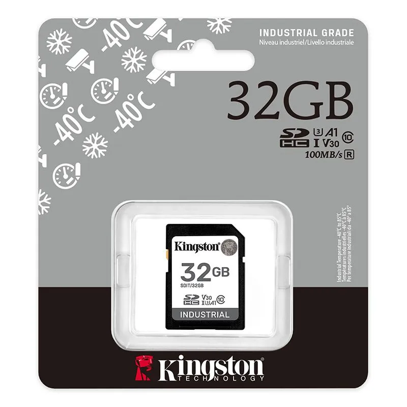 Tarjeta SD Kingston Industrial 32GB A1 V30 U3 UHS-I — foto 3