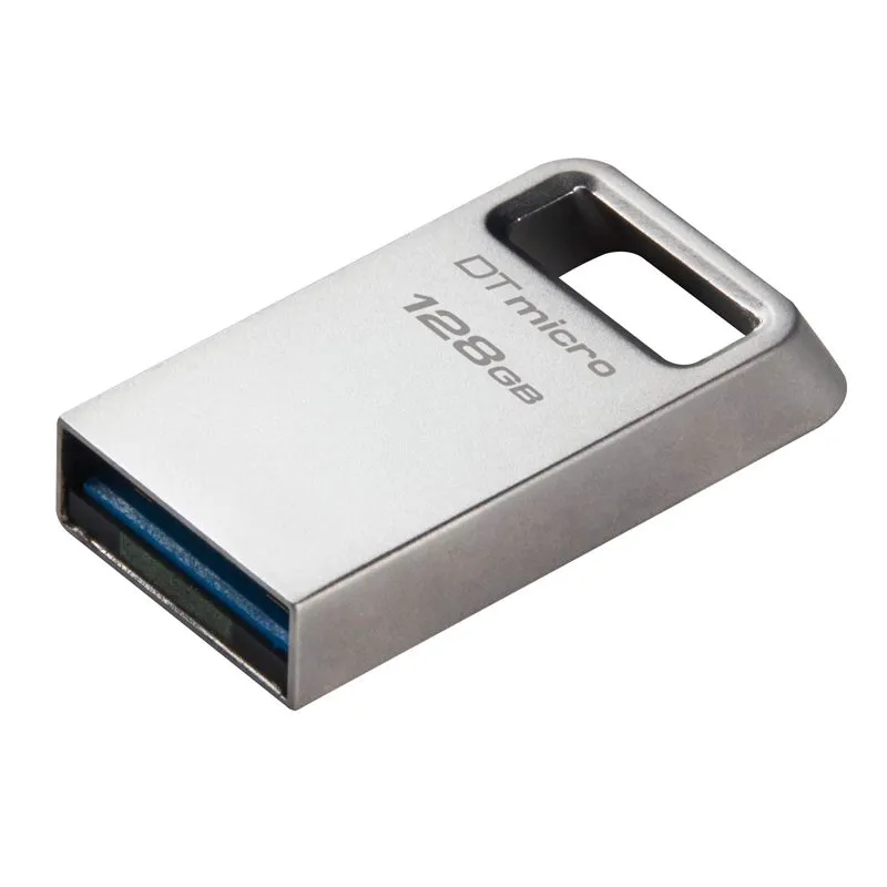 Memoria USB Kingston DataTraveler Micro 128GB USB 3.2 Gen 1 Plata