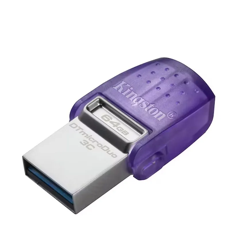 Memoria USB Kingston DataTraveler microDuo 3C 64GB USB 3.2 Gen 1 Tipo-C y Tipo-A
