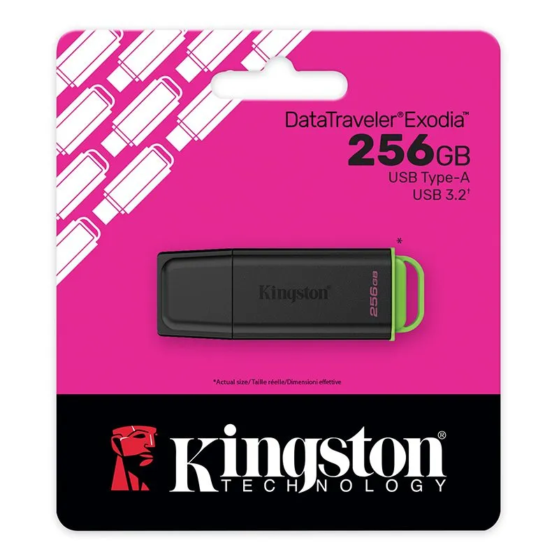 Memoria USB Kingston DataTraveler Exodia G2 256GB USB 3.2 Gen 1 Verde Lima — foto 4