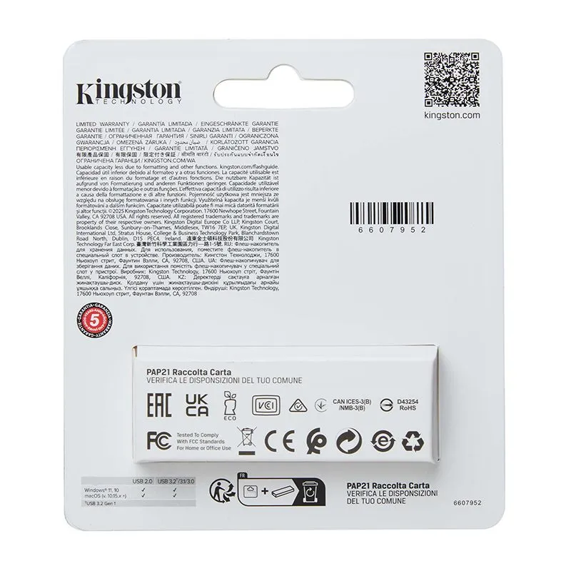 Memoria USB Kingston DataTraveler Exodia S 64GB USB 3.2 Gen 1 Negro — foto 4