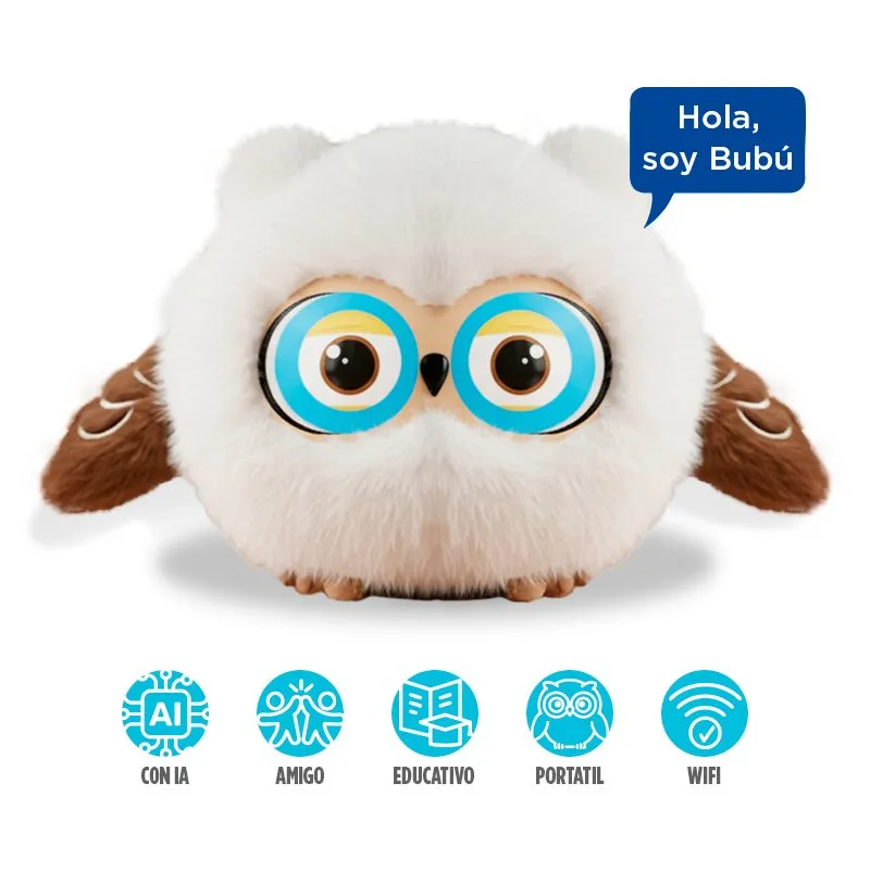 Peluche Interactivo con IA Advance Bubú el Búho ChatGPT App Tuya Smart 1200 mAh — foto 2