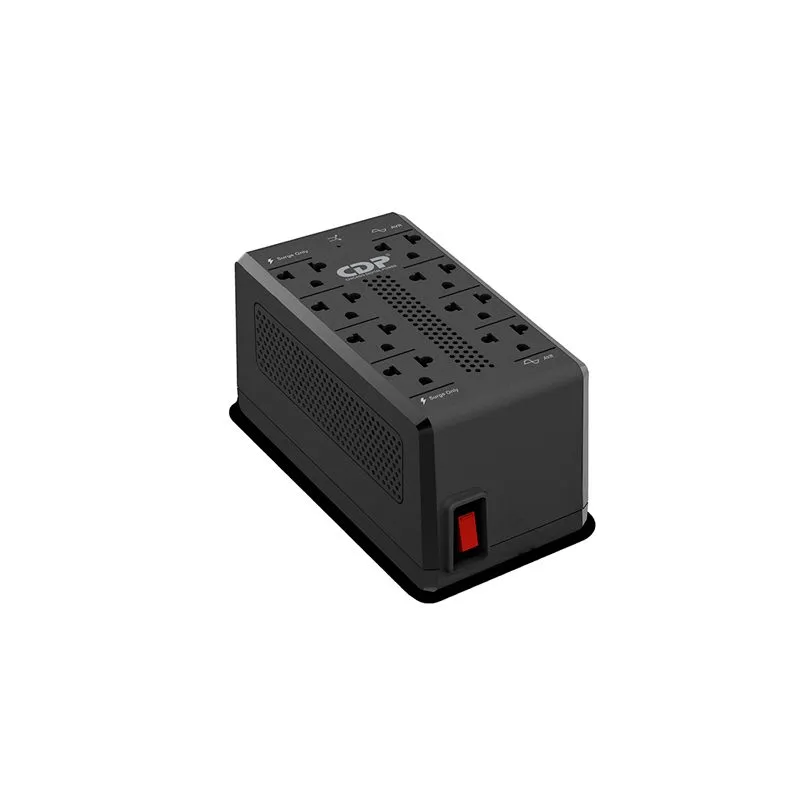 Estabilizador CDP 1400 VA / 700 W 8 Tomas con USB-A y USB-C