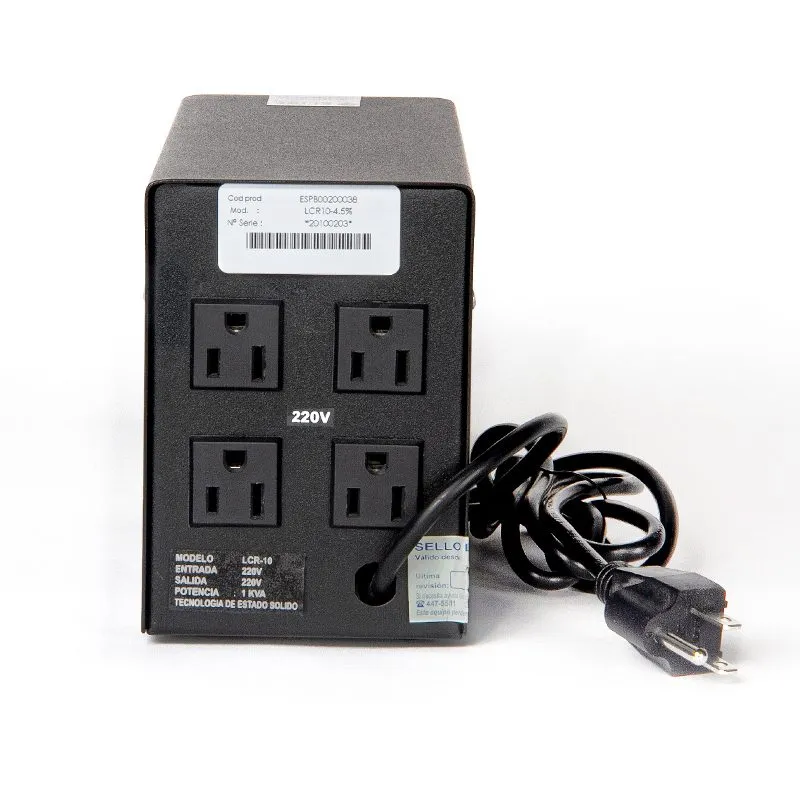 Estabilizador Elise LCR15-4.5% 1500 VA Estado Sólido 4 Tomas — foto 2