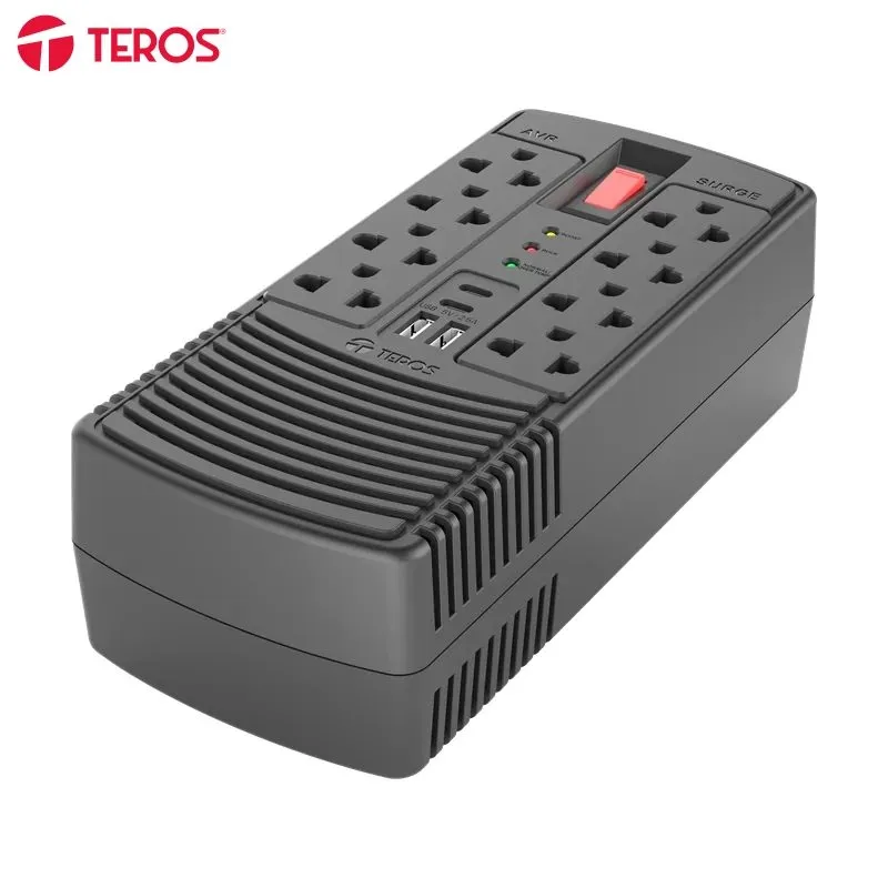Estabilizador Teros TE-7182N 1200 VA 600 W 8 Tomas 4 USB