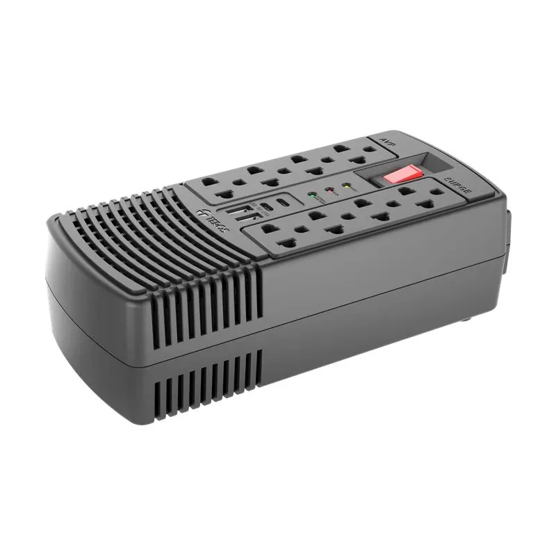 Estabilizador Teros TE-7182N 1200 VA 600 W 8 Tomas 4 USB — foto 3