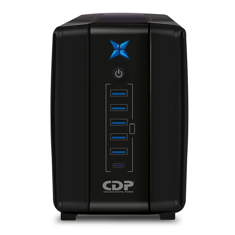 UPS CDP R-UPR758i 750 VA / 375 W Interactivo 8 tomas 6 USB