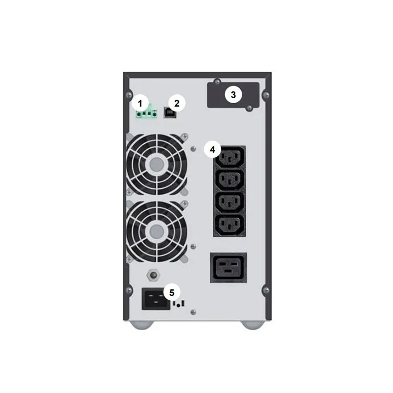 UPS Eaton DX 2000i 2000 VA / 1800 W Online Doble Conversión Torre 4 tomas — foto 2