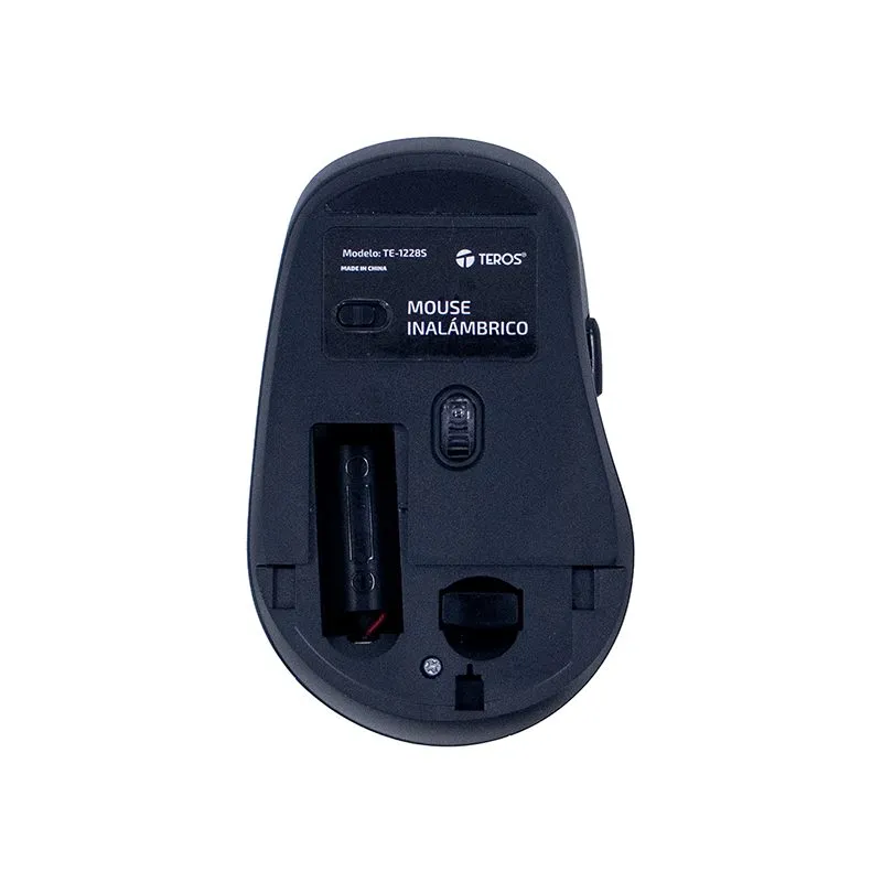 Mouse Teros TE-1228S Inalámbrico 1600 DPI Negro — foto 5