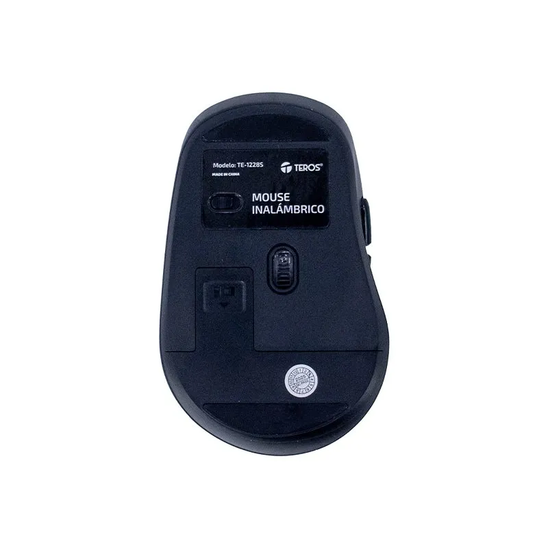 Mouse Teros TE-1228S Inalámbrico 1600 DPI Negro — foto 4
