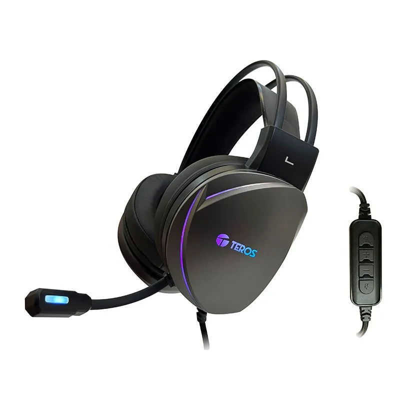 Audífonos Gamer Teros TE-8170N 7.1 USB RGB — foto 7