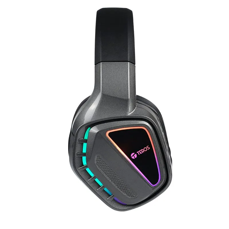 Audífonos Gamer Teros TE-8171N RGB con Micrófono Negro — foto 5