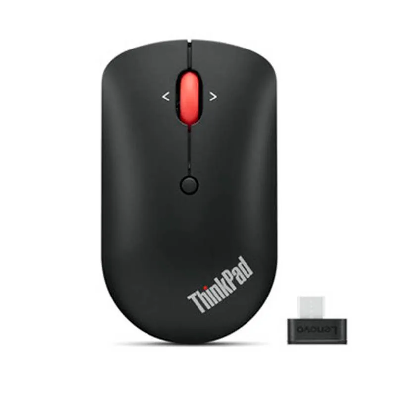 Mouse Lenovo ThinkPad Essential Inalámbrico USB-C 2400 DPI Negro — foto 2