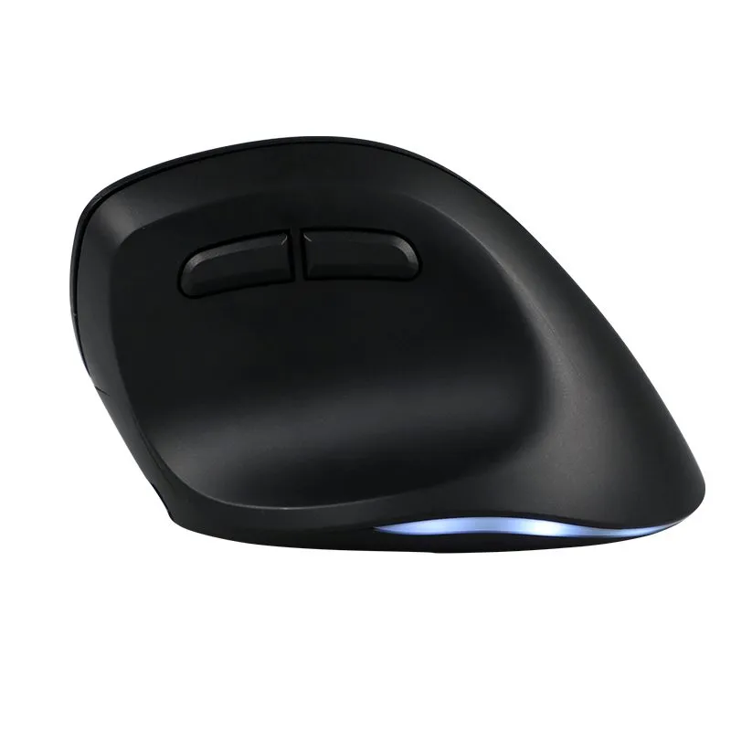 Mouse Vertical Teros TE-5169N Inalámbrico y Bluetooth 2400 DPI Negro — foto 6
