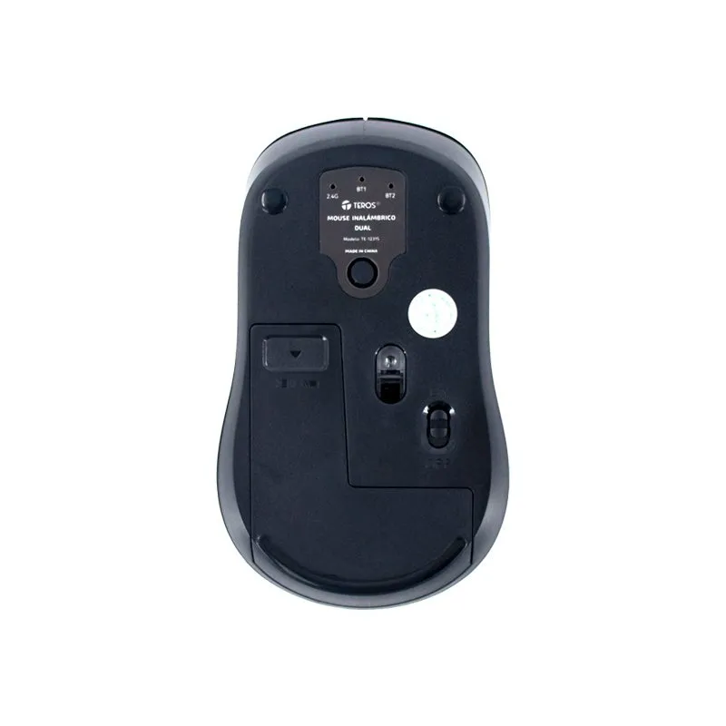 Mouse Teros TE-1231S Inalámbrico Dual 1600 DPI Negro — foto 4