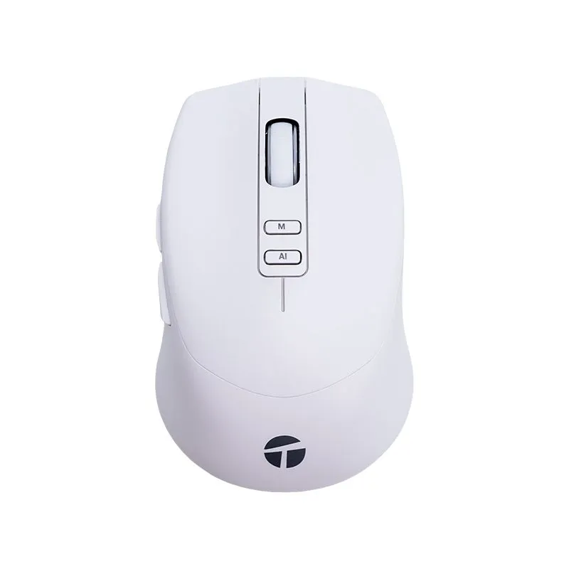 Mouse Teros TE-1250AI Inalámbrico Recargable con IA 3200 DPI Blanco
