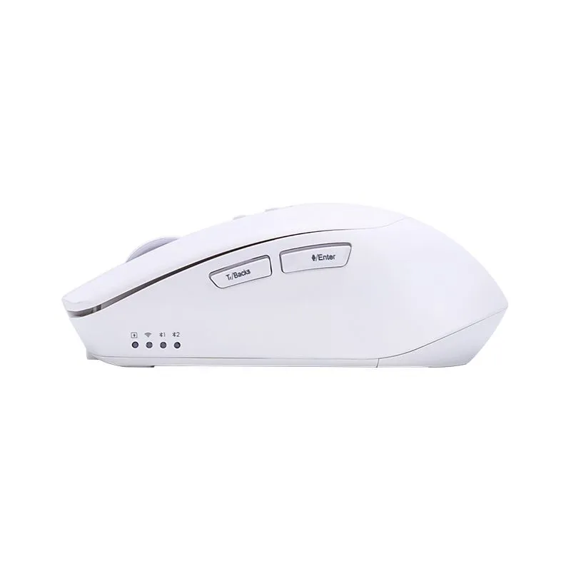 Mouse Teros TE-1250AI Inalámbrico Recargable con IA 3200 DPI Blanco — foto 5
