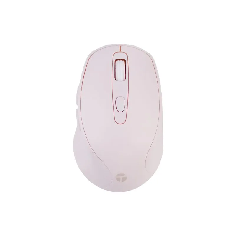 Mouse Teros TE-1234S Inalámbrico 1600 DPI Rosado