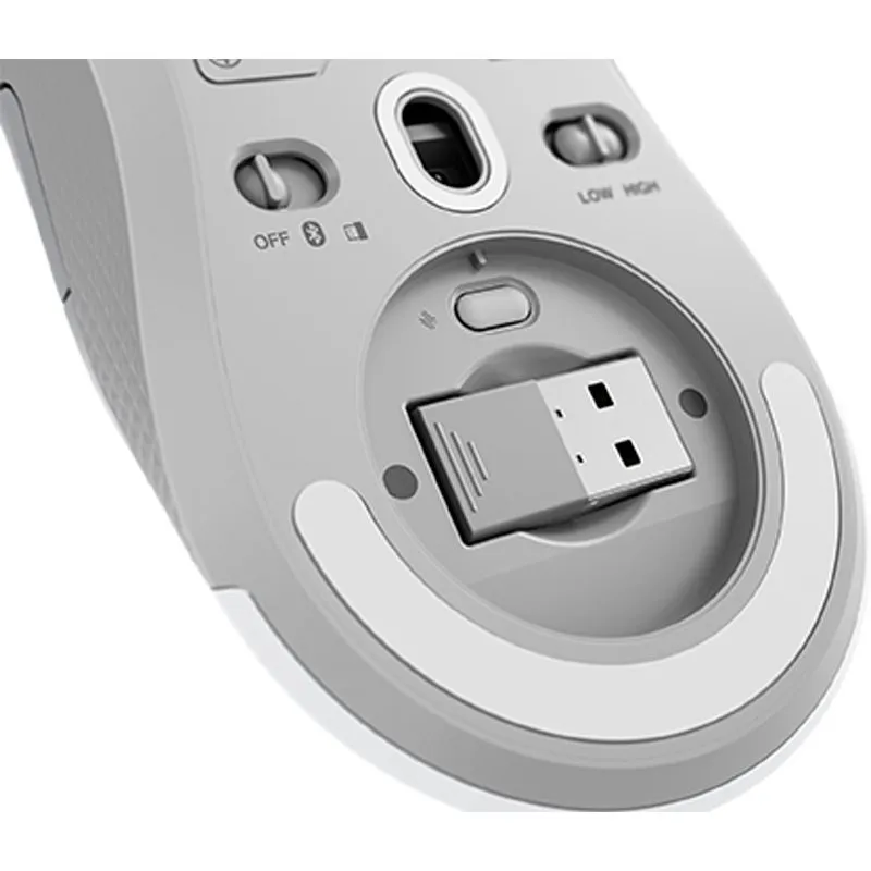 Mouse Gamer Lenovo Legion M600 Inalámbrico y Bluetooth RGB 16000 DPI Gris — foto 10