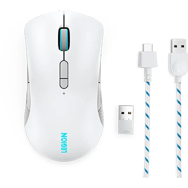 Mouse Gamer Lenovo Legion M600 Inalámbrico y Bluetooth RGB 16000 DPI Gris — foto 2