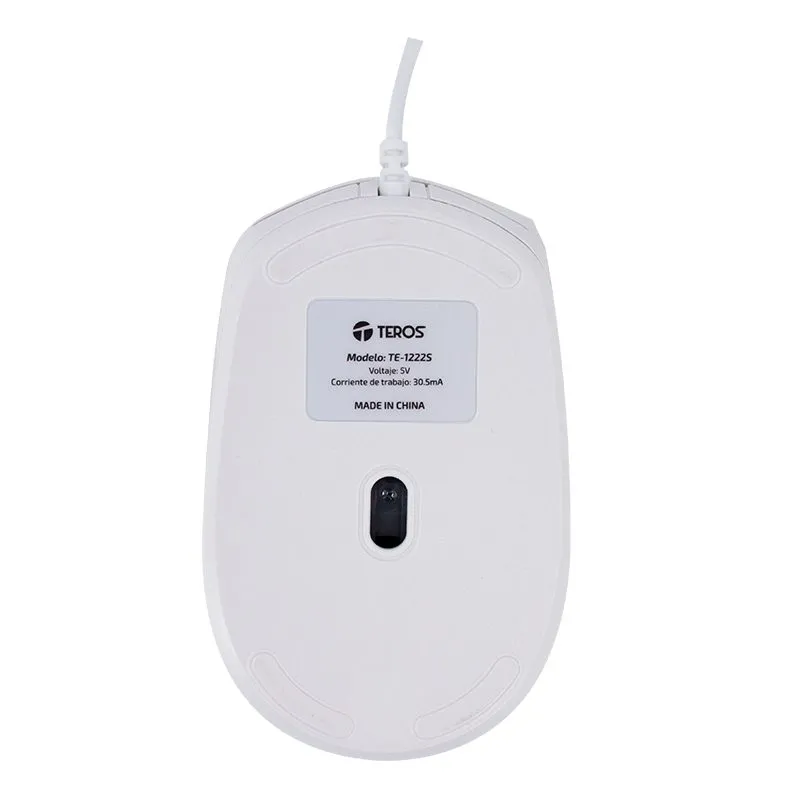 Mouse Teros TE-1225S 1600 DPI Blanco — foto 5