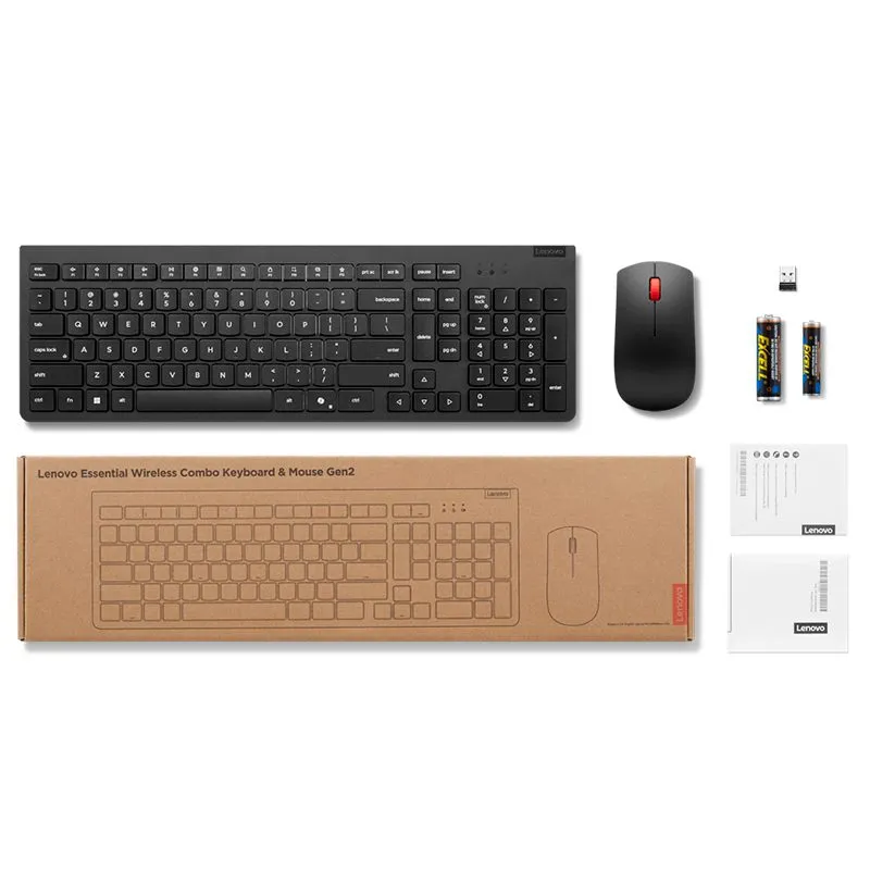 Combo Teclado y Mouse Lenovo Essential Gen2 Inalámbrico Español — foto 3