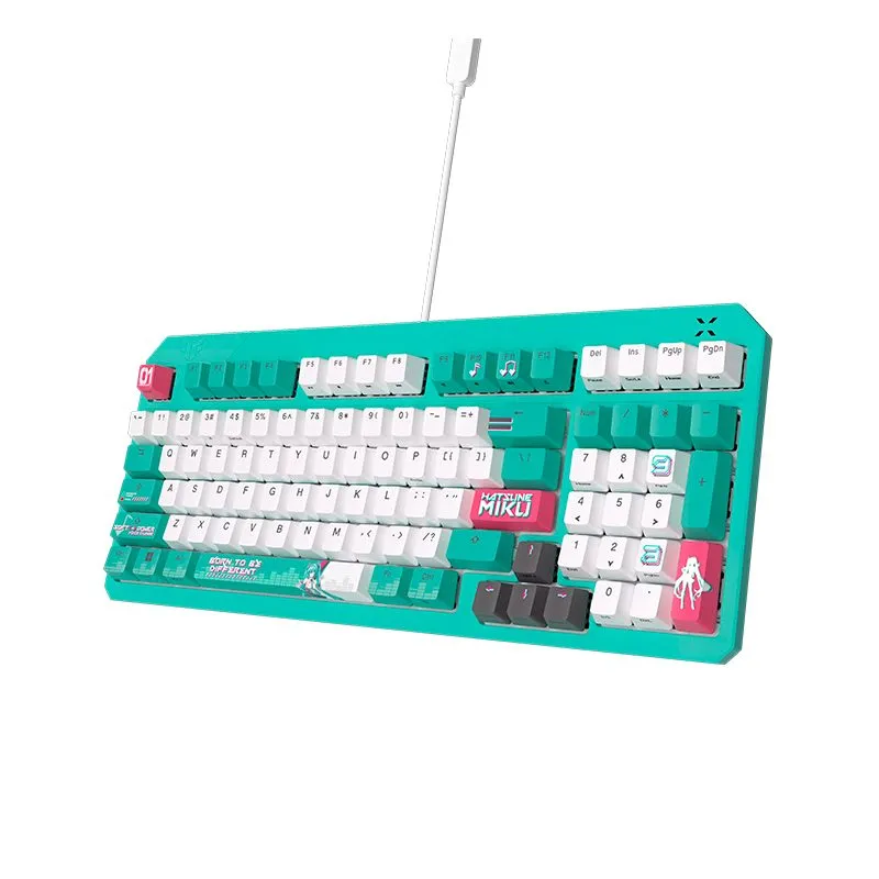 Teclado Gamer ASUS TUF Gaming K3 Gen II Hatsune Miku Edition Óptico-Mecánico RGB — foto 2