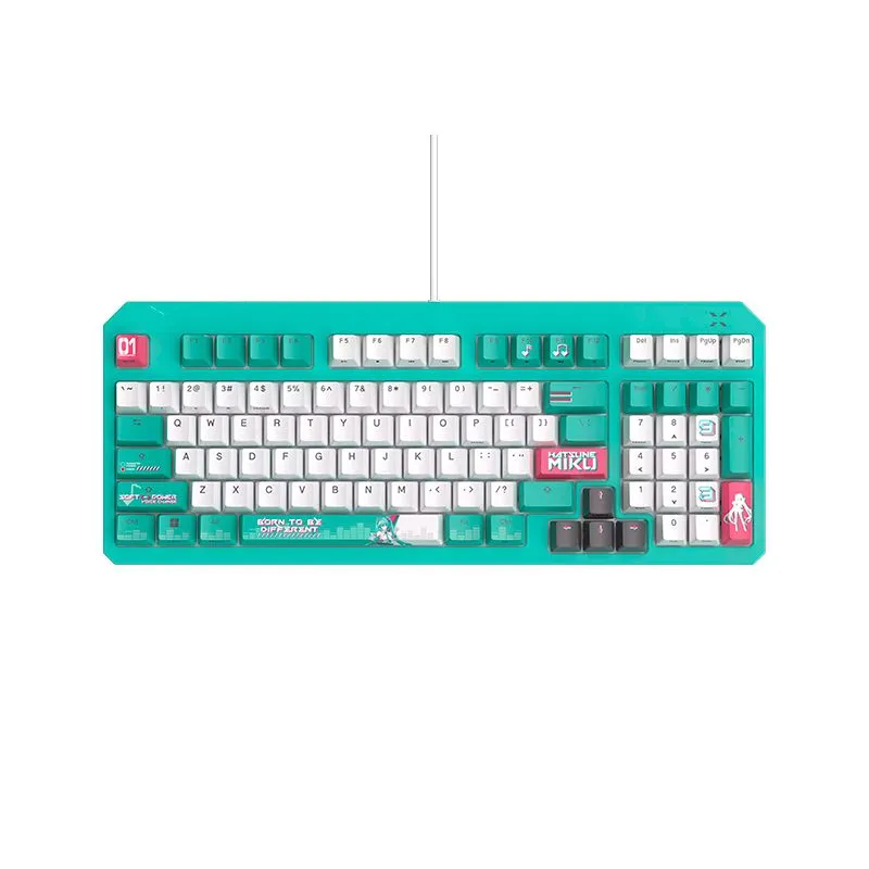 Teclado Gamer ASUS TUF Gaming K3 Gen II Hatsune Miku Edition Óptico-Mecánico RGB